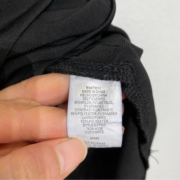 City Studio Black Strapless Bodycon Mini Dress Sz S - Picture 5 of 10